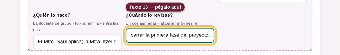 Captura de la app: ¿Cuándo lo revisas?
